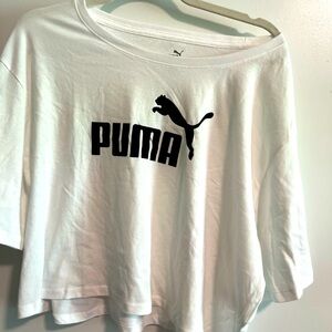 Puma white crop tee